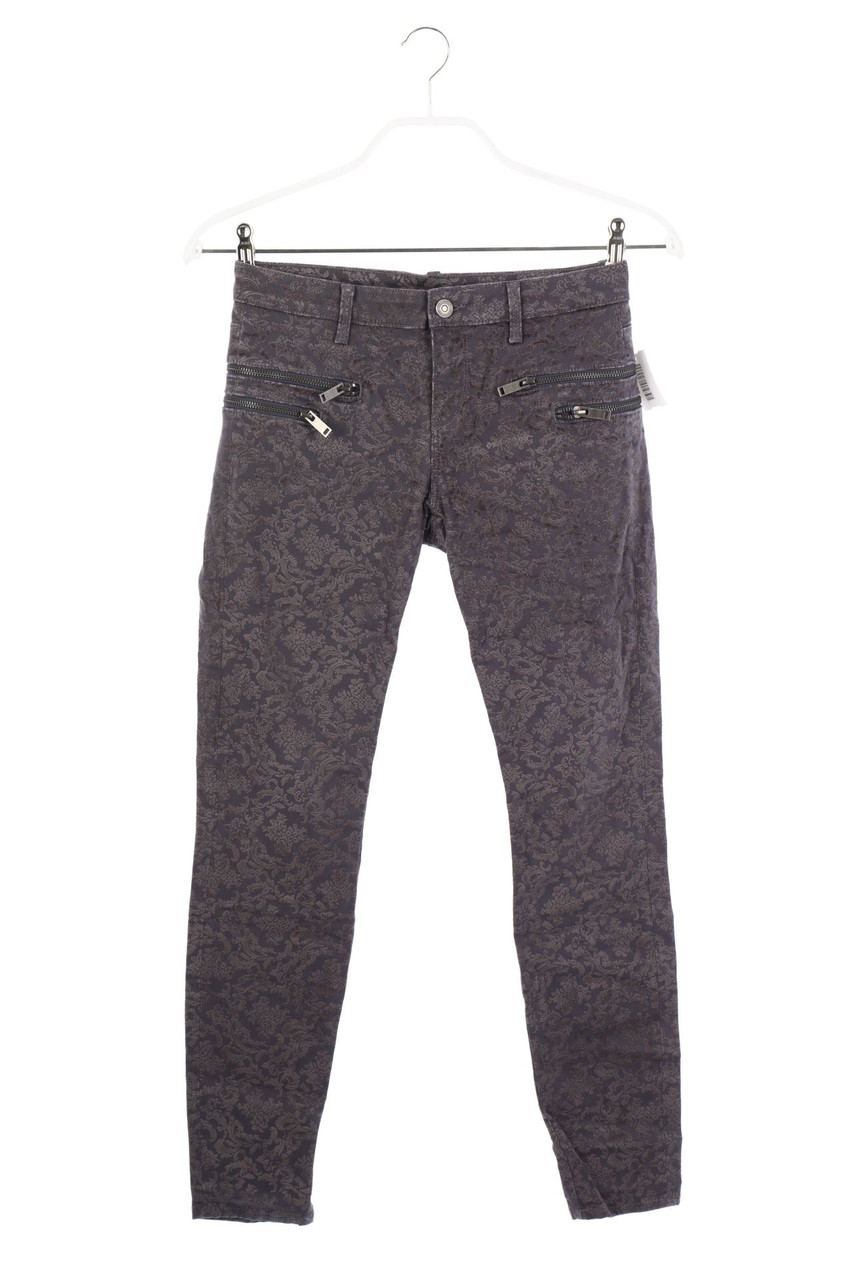 ZARA - Skinny-Hose mit floralem Muster - XS