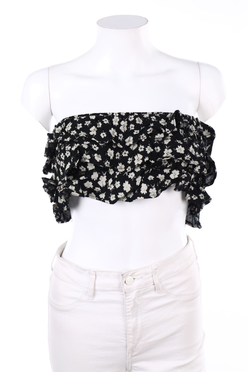 YES OR NO - Bustier-Top mit Blumen-Print - S
