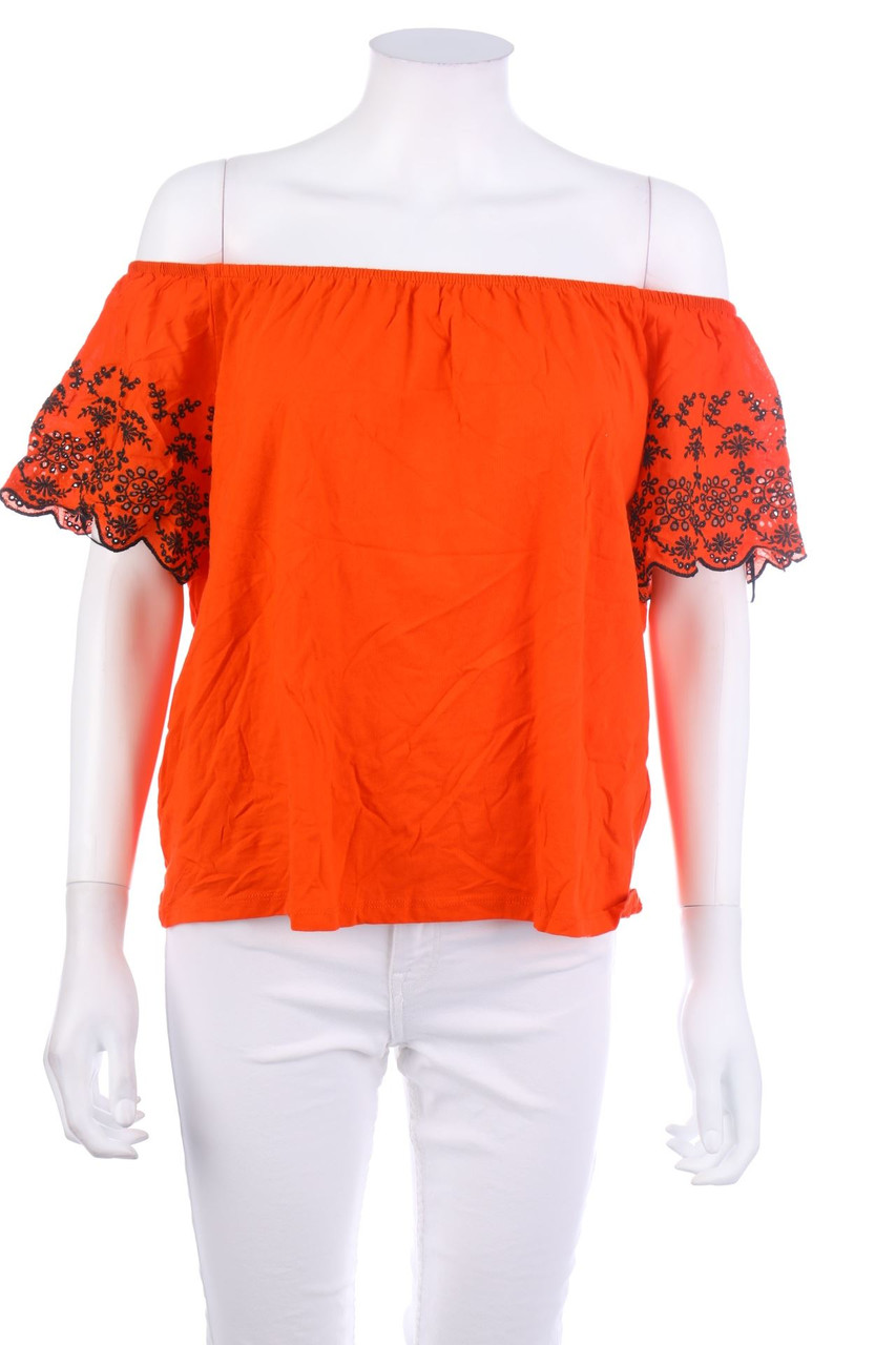 H&M - Carmen-Bluse aus Baumwolle - S