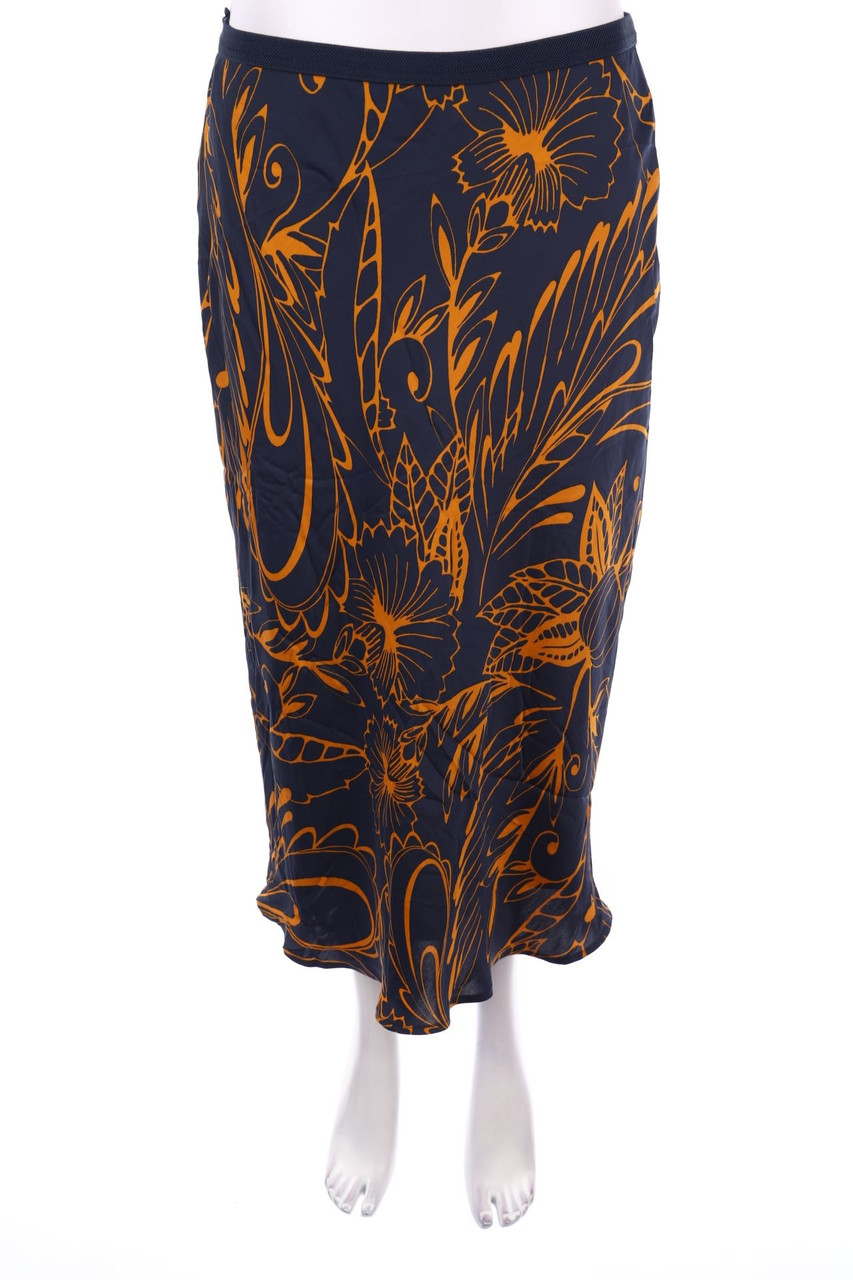 M&S COLLECTION - Midi Skirt with Flower Print - XL
