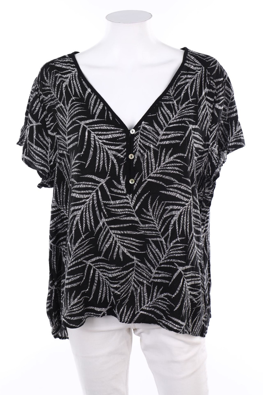 C&A - Kurzarm-Bluse aus Viskose - 50