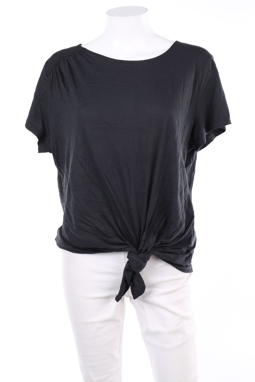 H&M - Kurzarm-Shirt zum Knoten - L