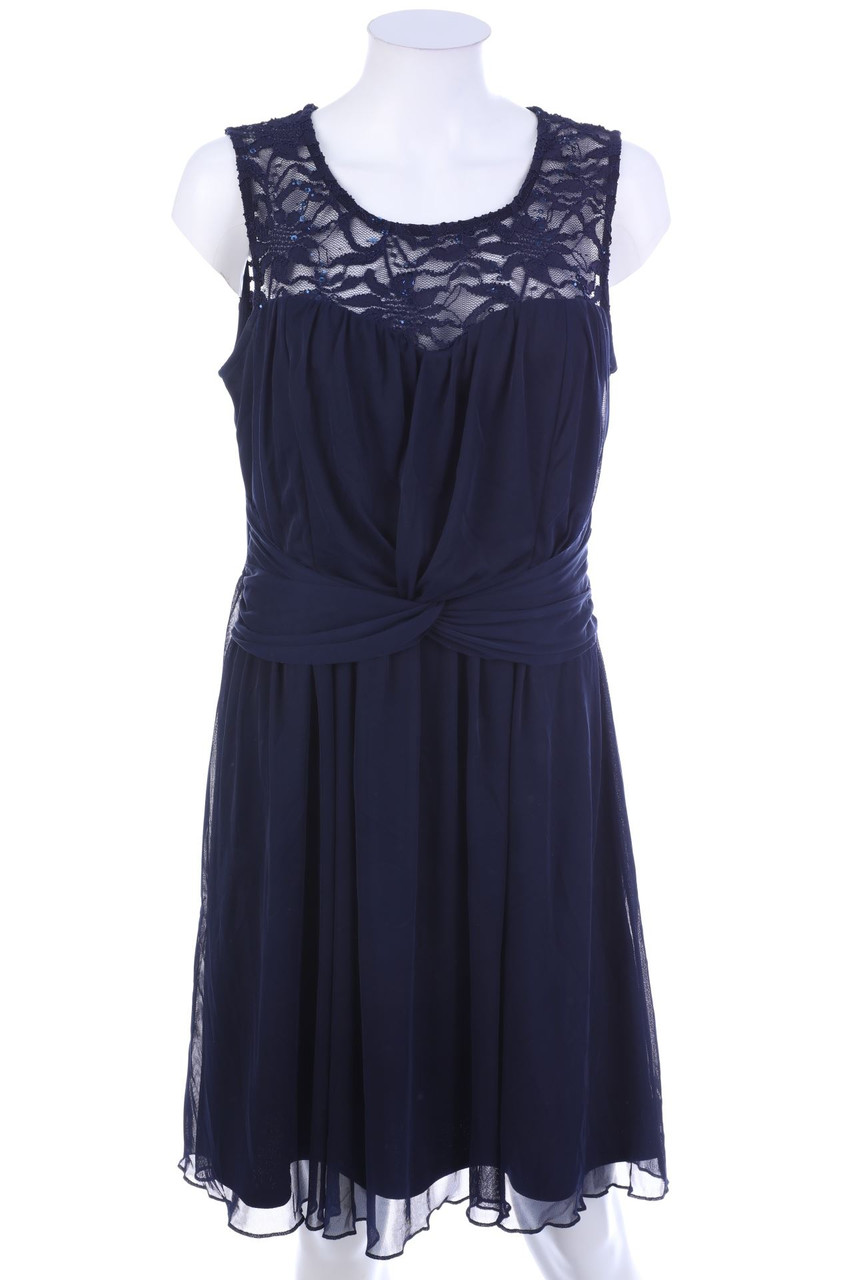 BODYFLIRT - Chiffon-Cocktailkleid mit Spitze - L