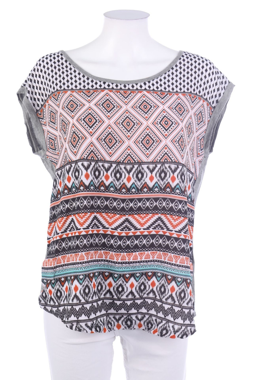 SECONDHAND - Shortsleeve-Shirt with Pattern - M