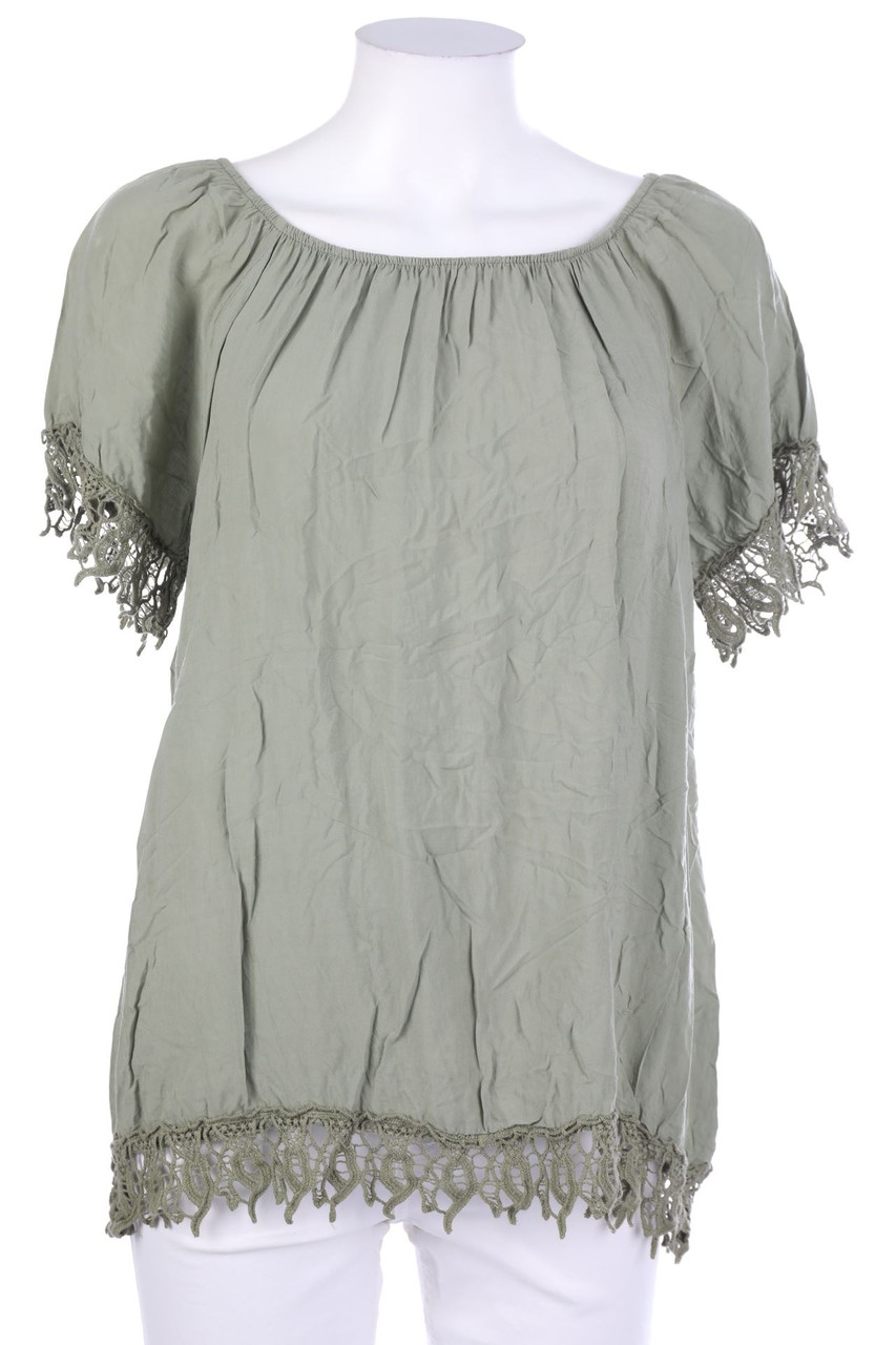 TODAY - Shortsleeve-Shirt with Lace - XL