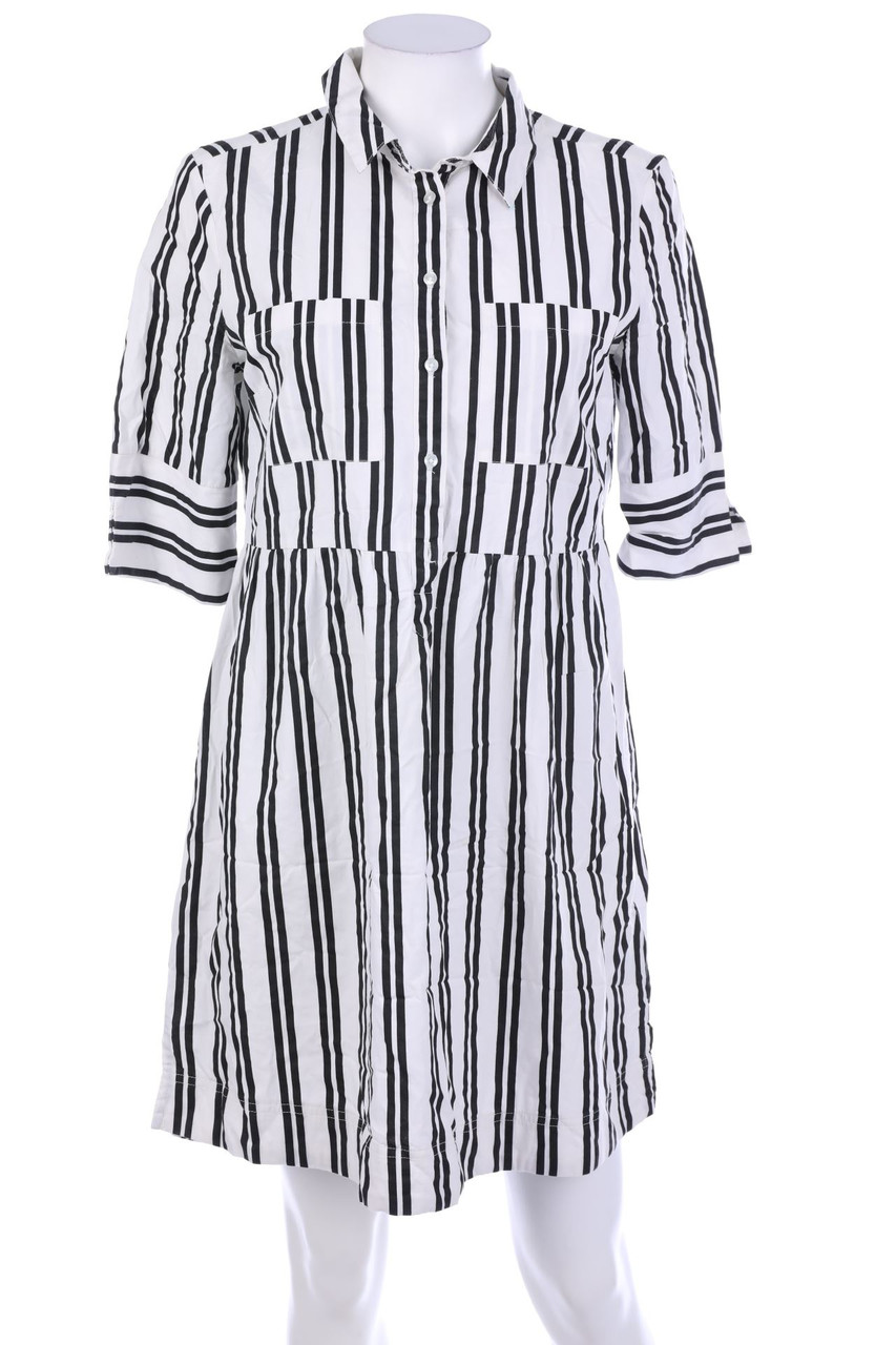 C&A - Baumwoll-Blusenkleid mit Streifen - M