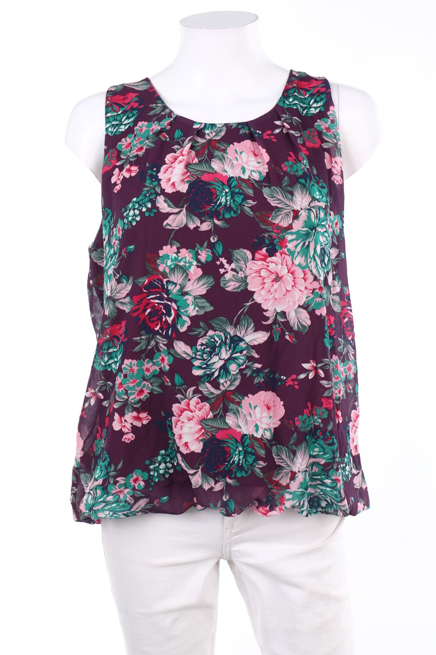 Y.Yendi - Blouse Top with Flower Print - L