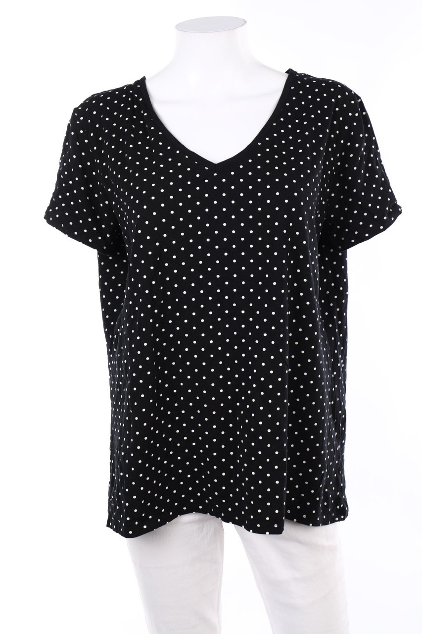 C&A - Kurzarm-Shirt mit Pünktchen - L