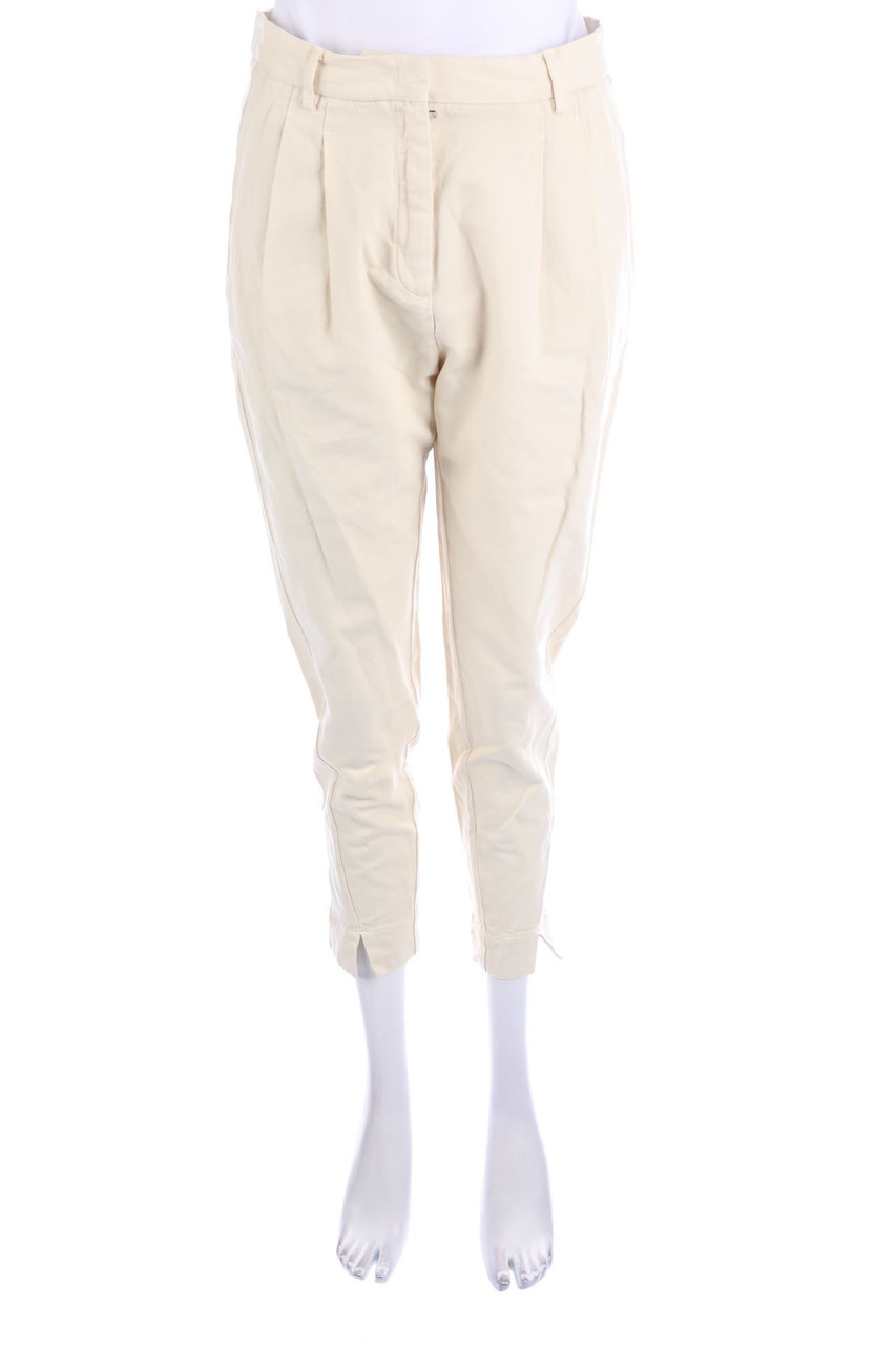 Attic and Barn - Pleated Pants, Cotton-blend, Linen-Blend - D 38