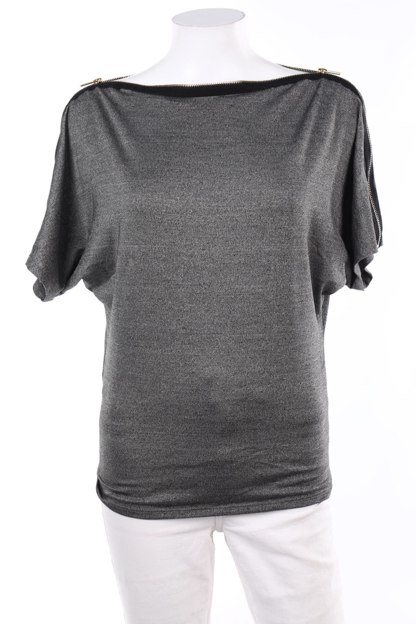MORGAN - Batwing Shirt with Metallic Effect - XS