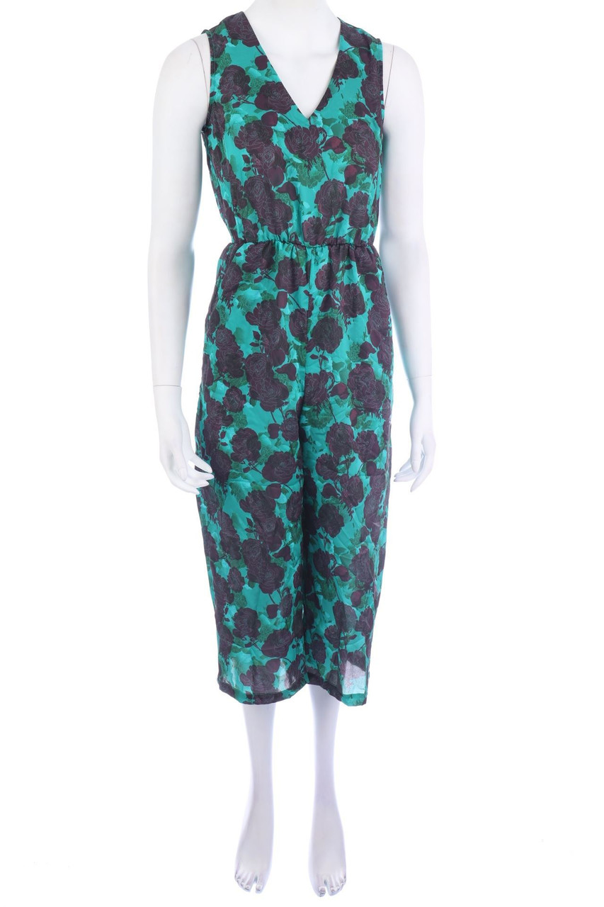 No Label - Jumpsuit with Flower Print - M