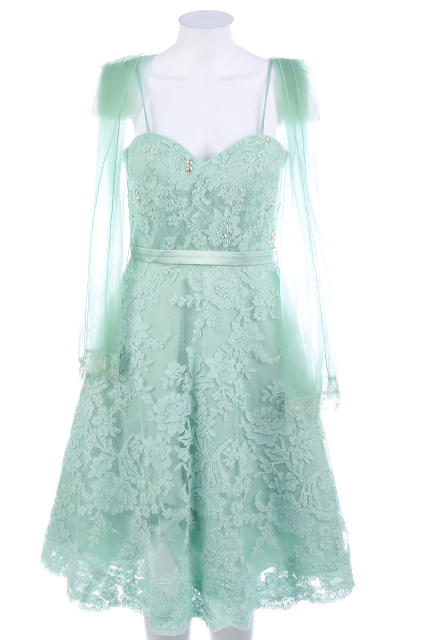 CHANTAL LENOIR - Cocktail Dress, Lace with Jewelry Stones - D 36