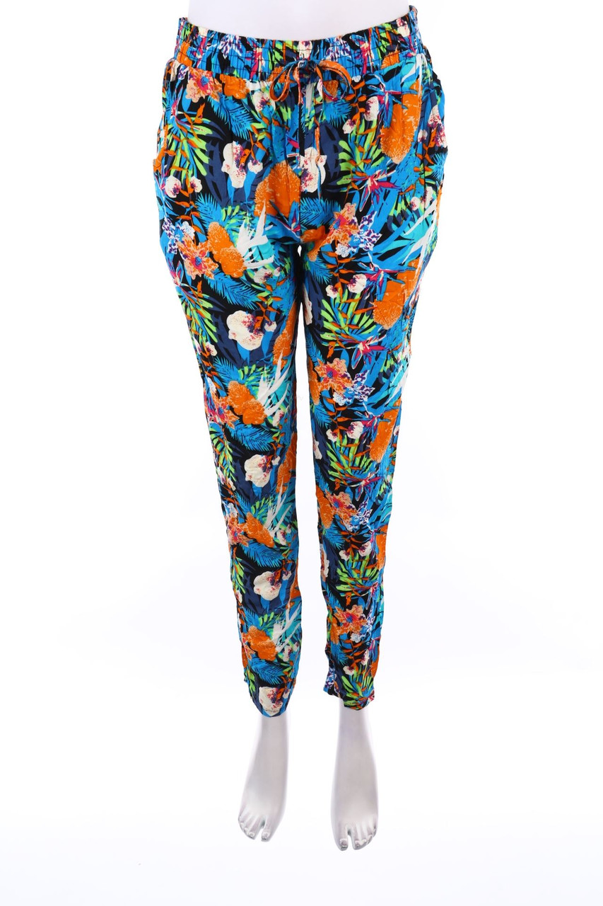 SECONDHAND - Jogger Pants with floral print - XL