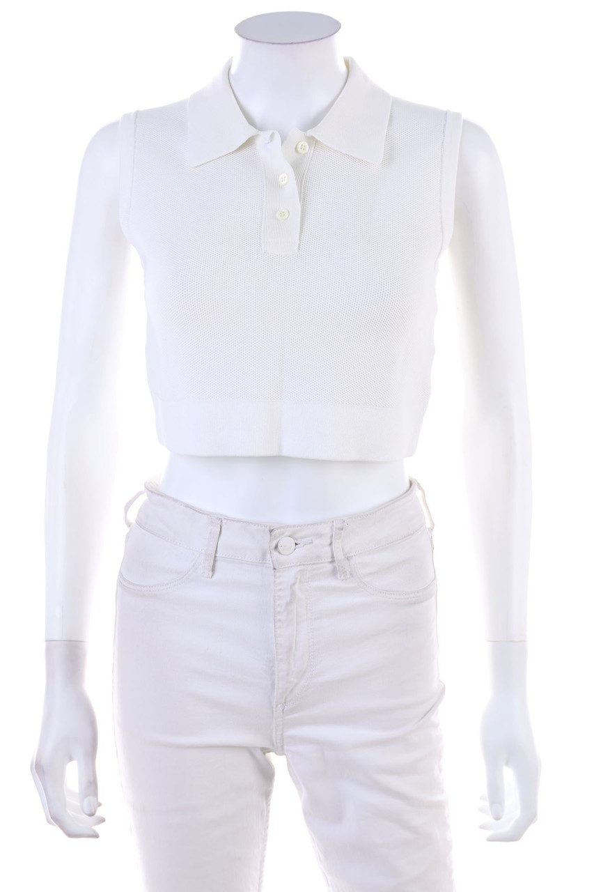 NEIL BARRETT - Cropped-Polo Shirt - XS