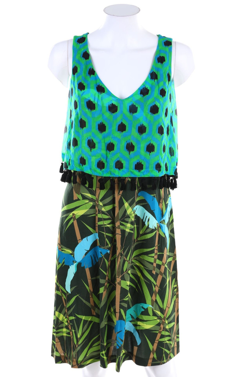 22 MAGGIO BY MARIA GRAZIA SEVERI - Dress, Layer Look with Tassels - D 36