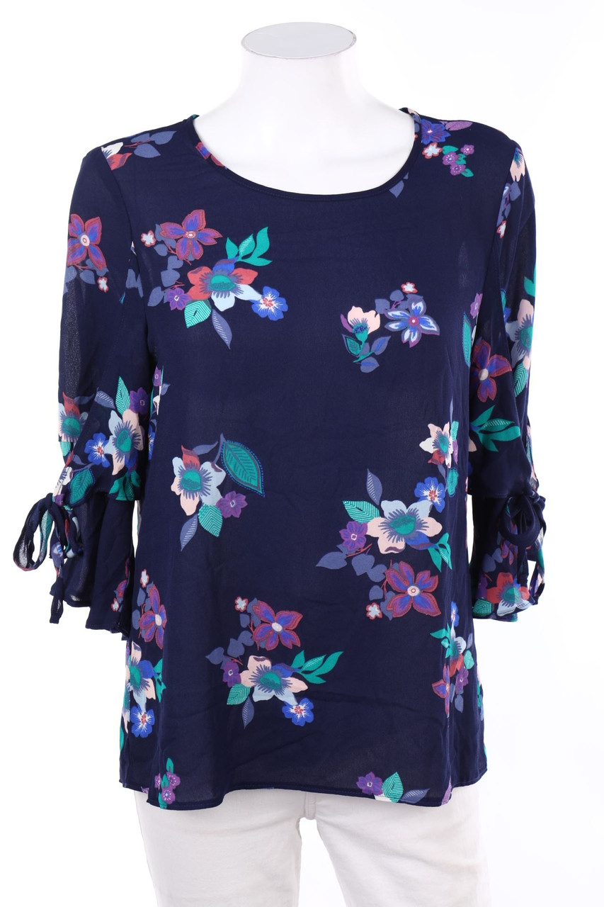 C&A - Bluse mit 3/4-Ärmel mit Blumen-Print - S