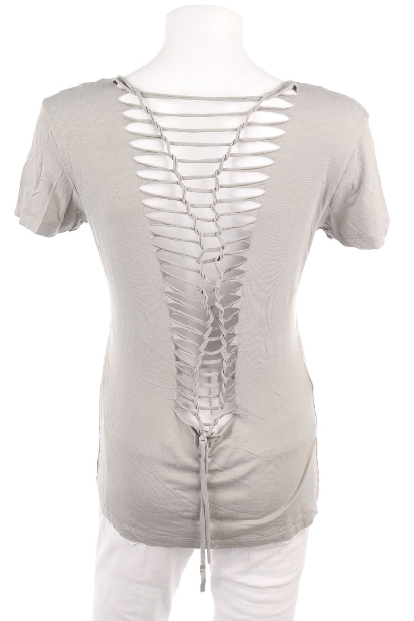 No Label - Shortsleeve-Shirt with Rhinestones - M