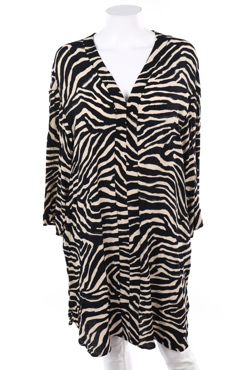 H&M - Kleid mit Animal-Print - 2XL