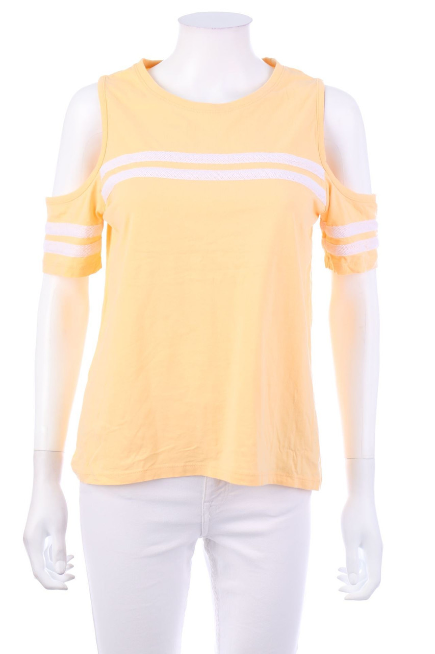 No Label - Shortsleeve-Shirt with Cut-outs - M