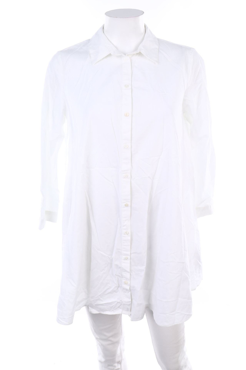 ZARA - Baumwoll-Bluse mit langem Ärmel - S