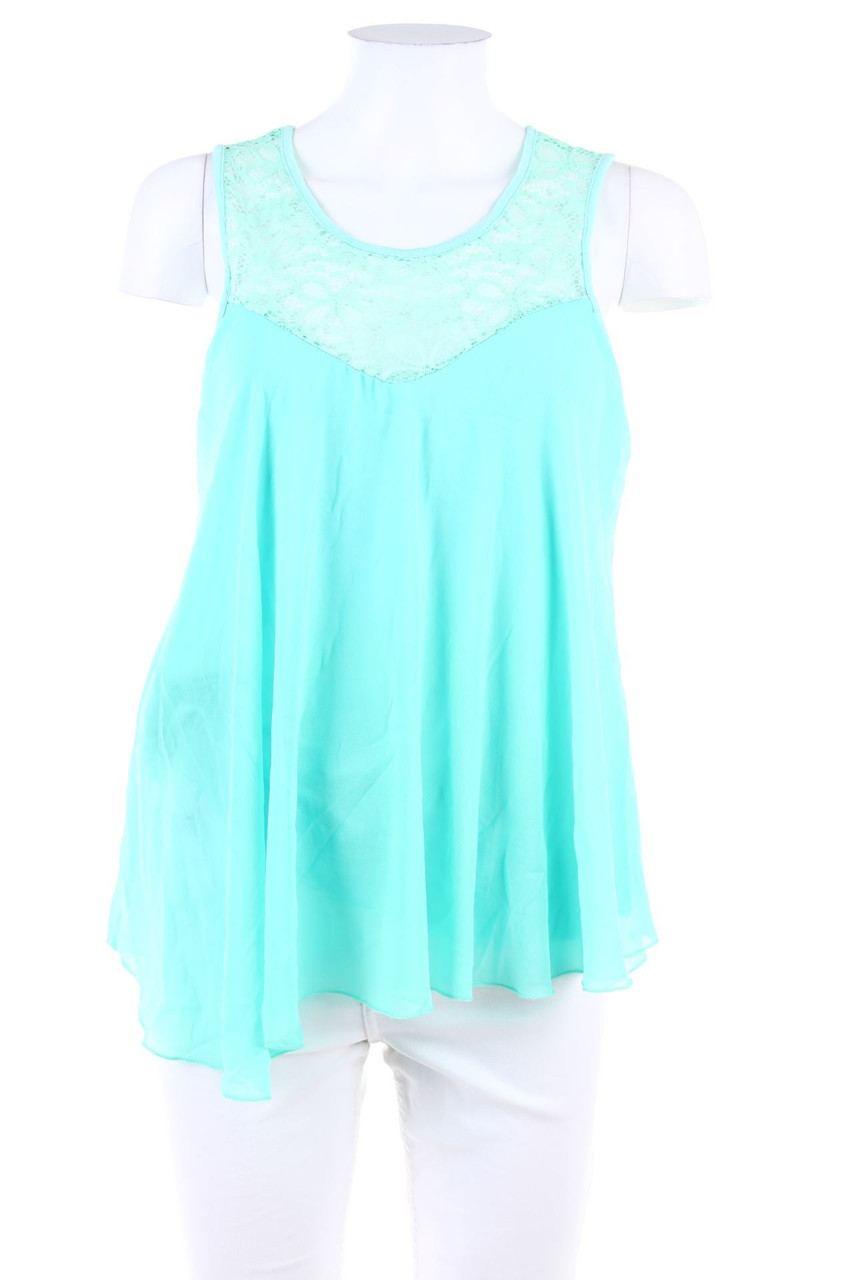 No Label - Blouse Top with Lace - S