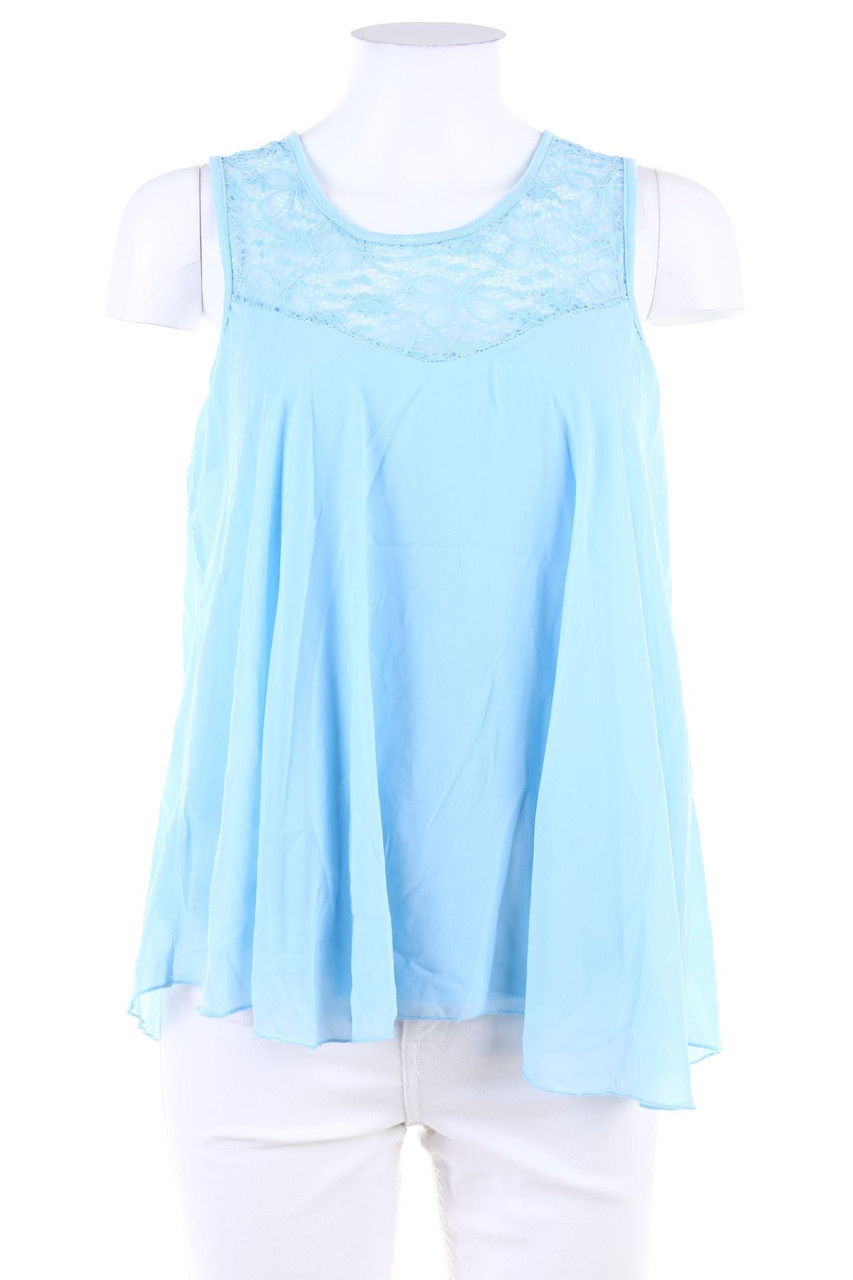 No Label - Blouse Top with Lace - S