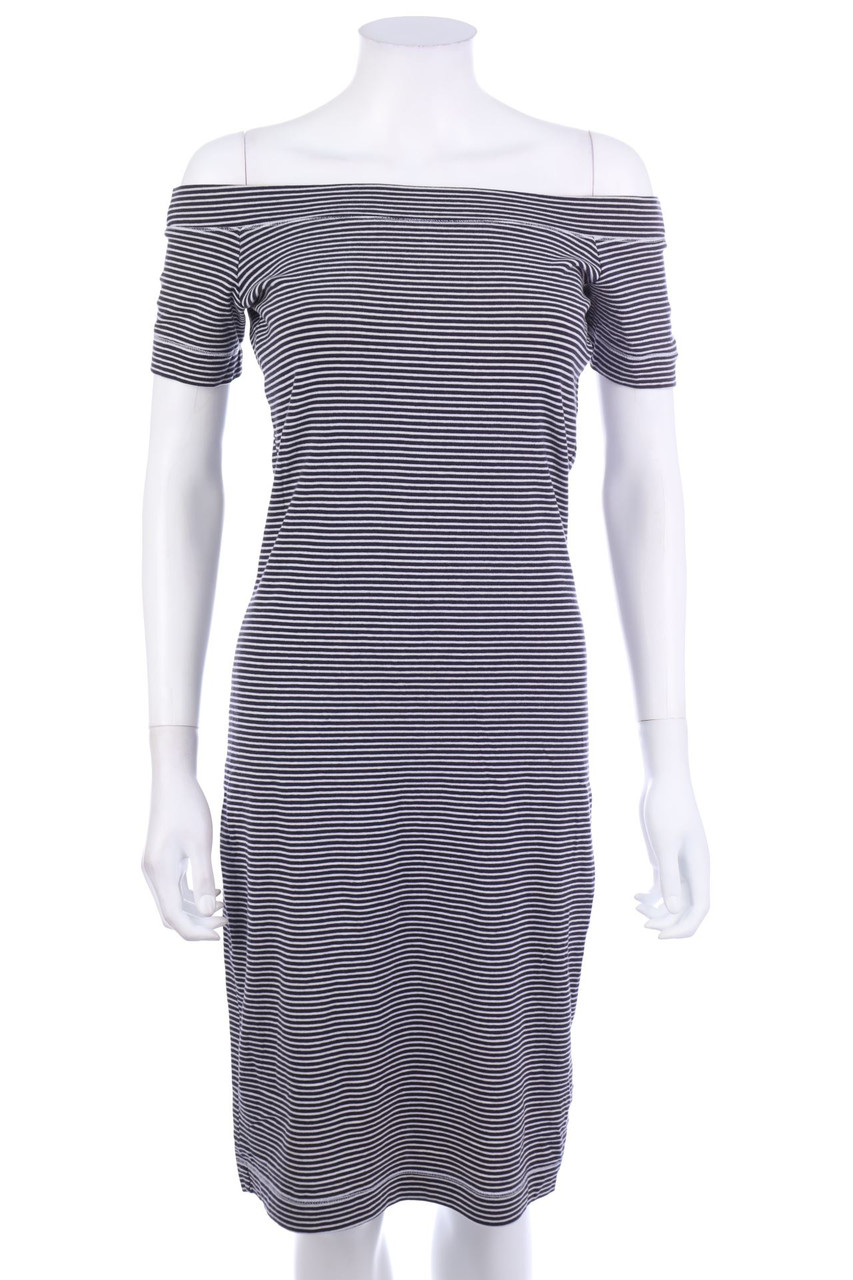 H&M - Carmen-Kleid mit Streifen - S