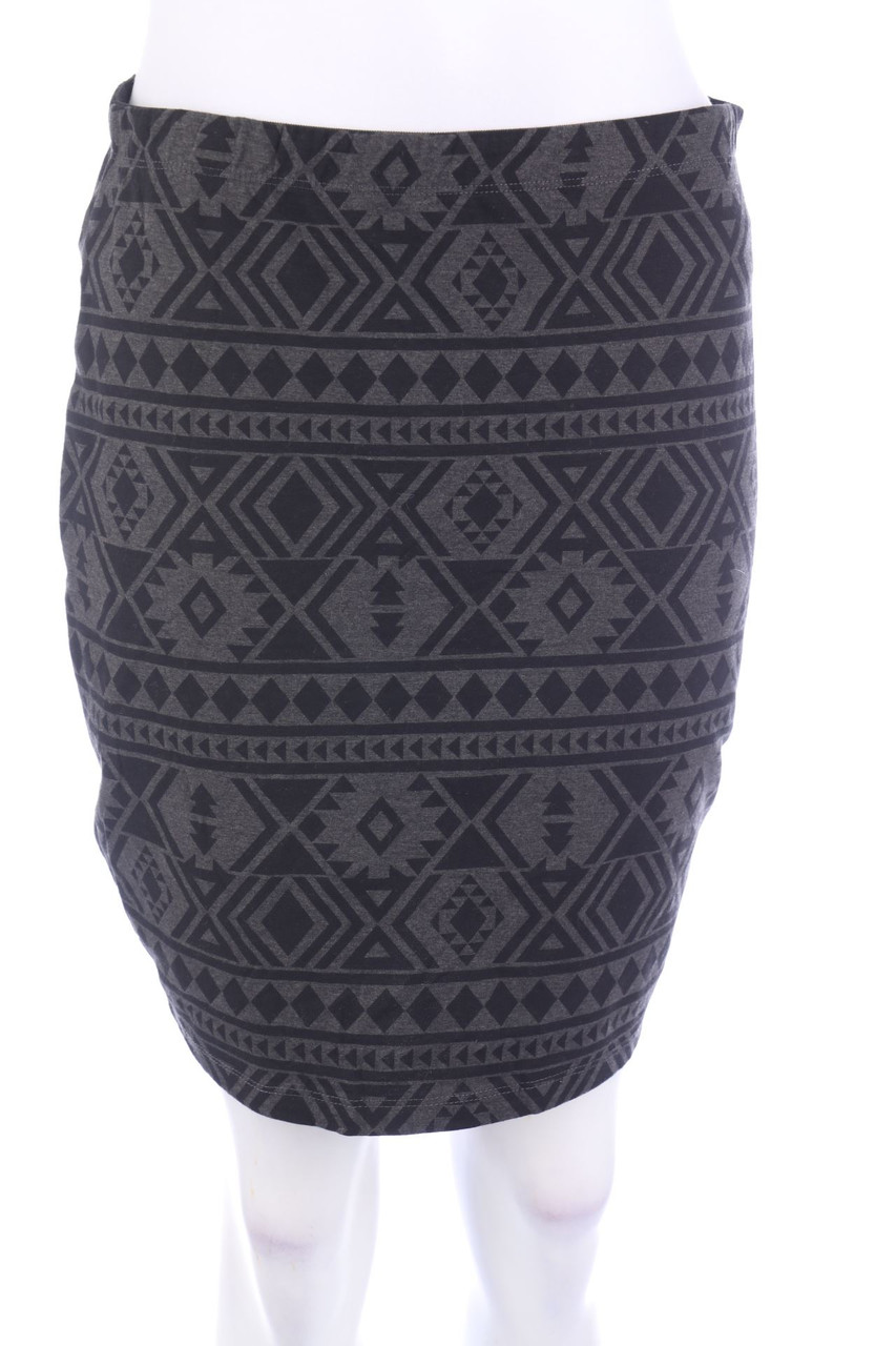 even&odd - Patterned Mini-Skirt - L
