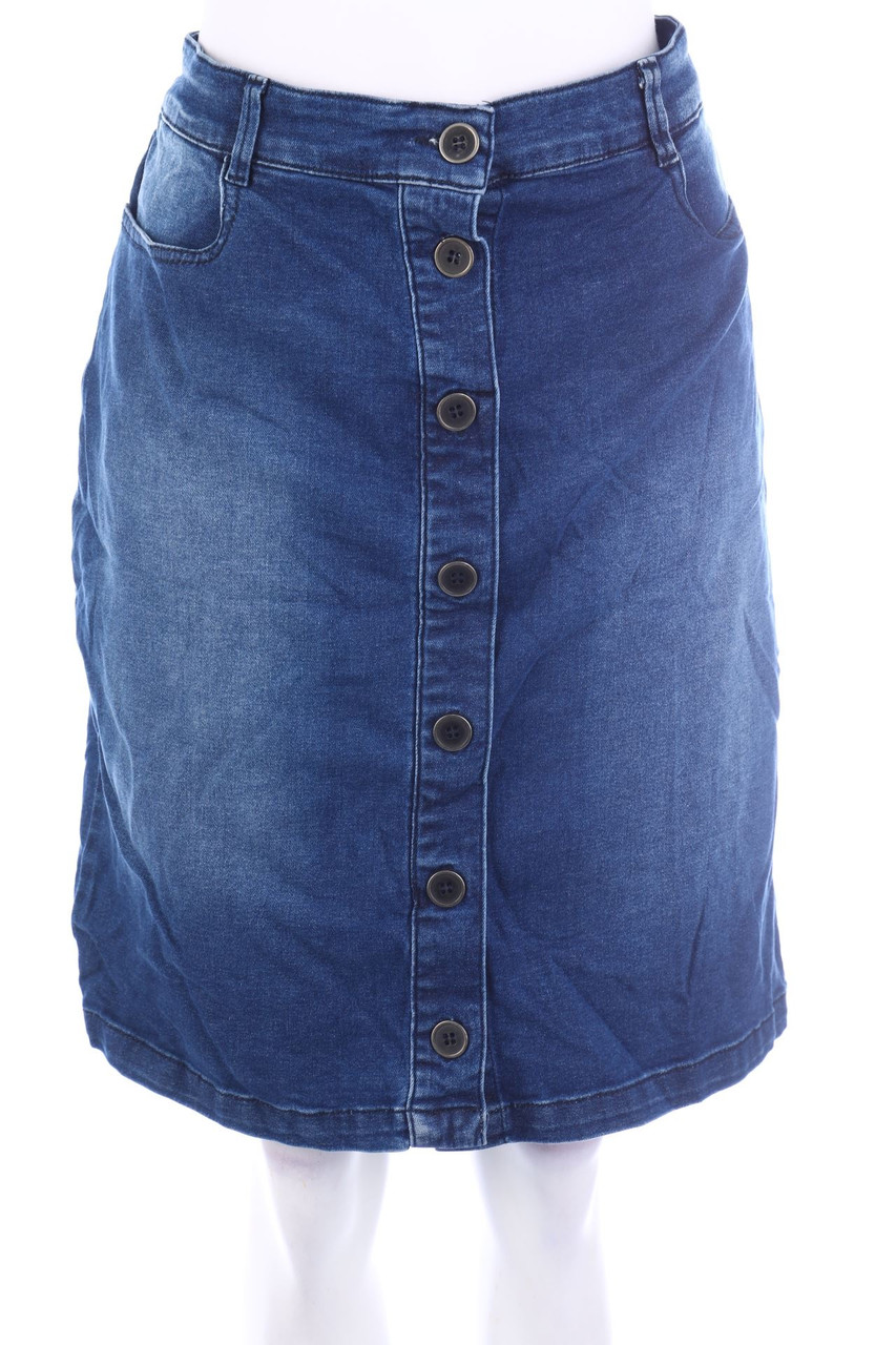 SECONDHAND - Denim Skirt with Cotton - XL