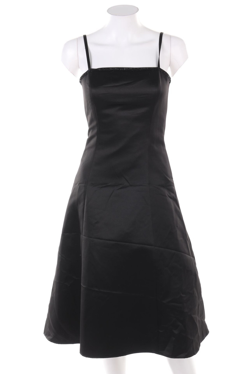 zero - Satin-Abendkleid mit Perlen - D 34