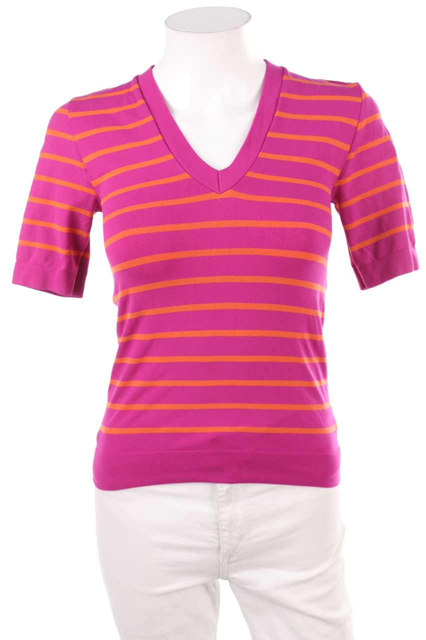 GOLDEN LADY - Stripe Shortsleeve-Shirt - M