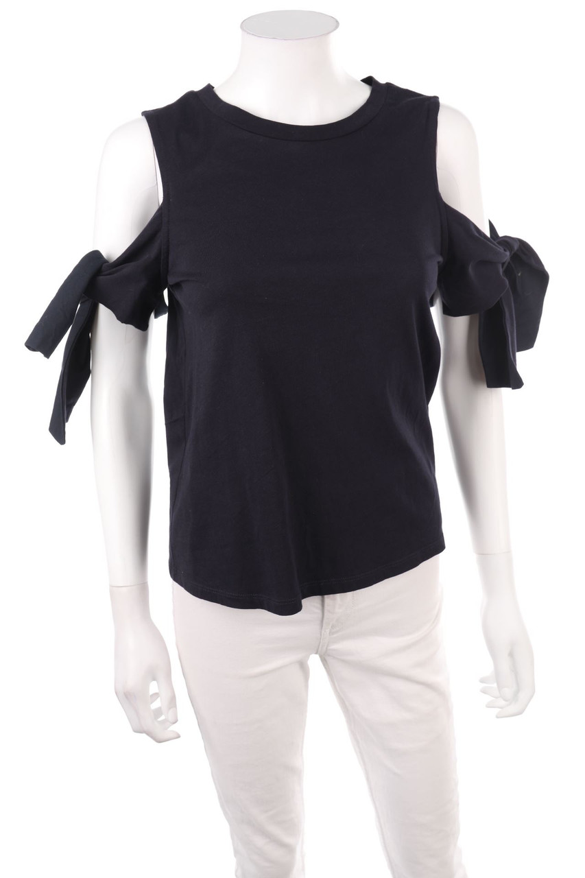 H&M - Kurzarm-Shirt mit Cut-outs - S