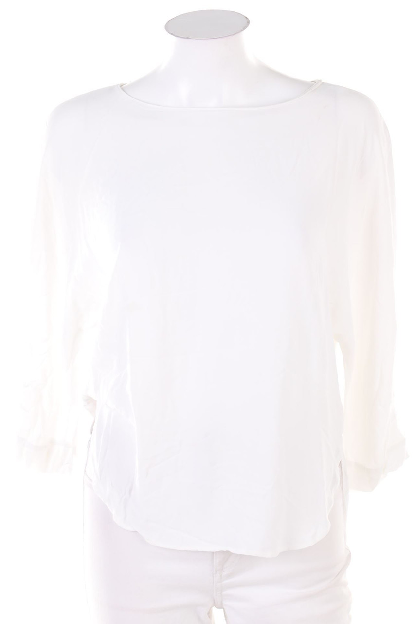 No Label - Blouse with Batwing Sleeves - L