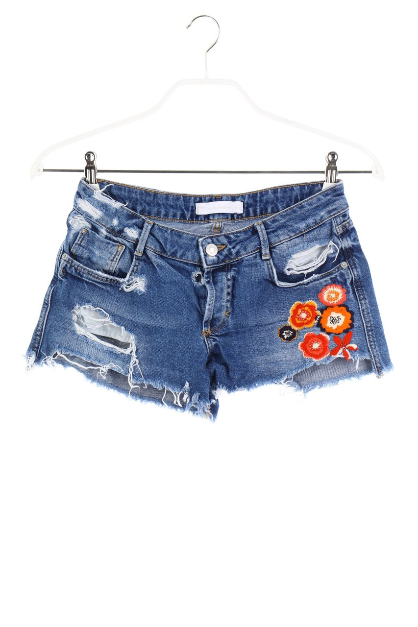 ZARA - destroyed jeans shorts - XS