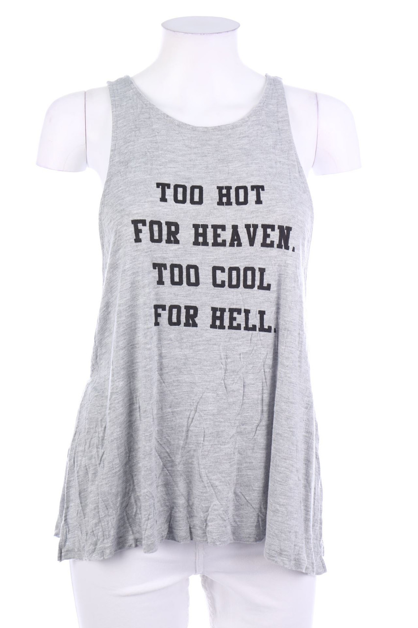 H&M - Top mit Statement-Print - M