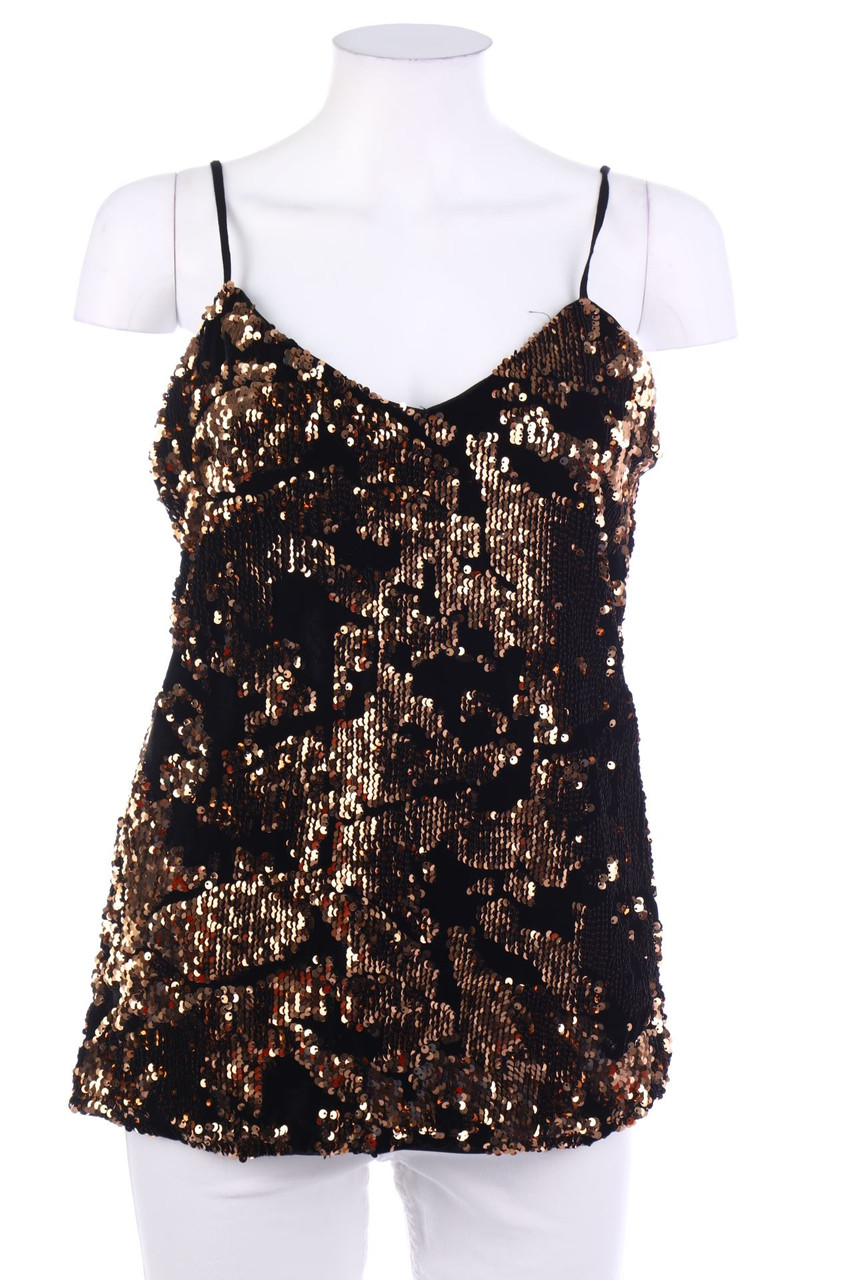 ONLY - Blusentop mit Pailletten - S