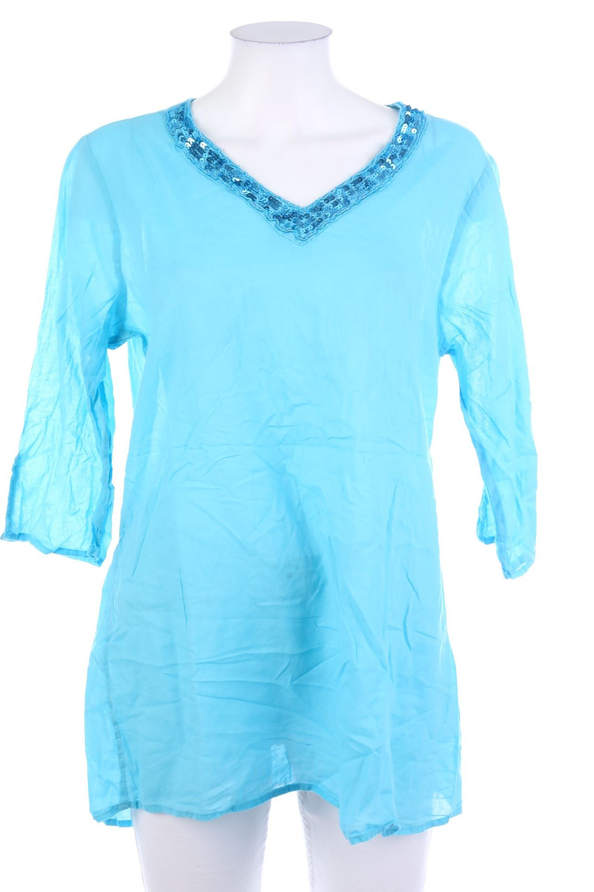 No Label - Blouse with 3/4 Sleeve - M