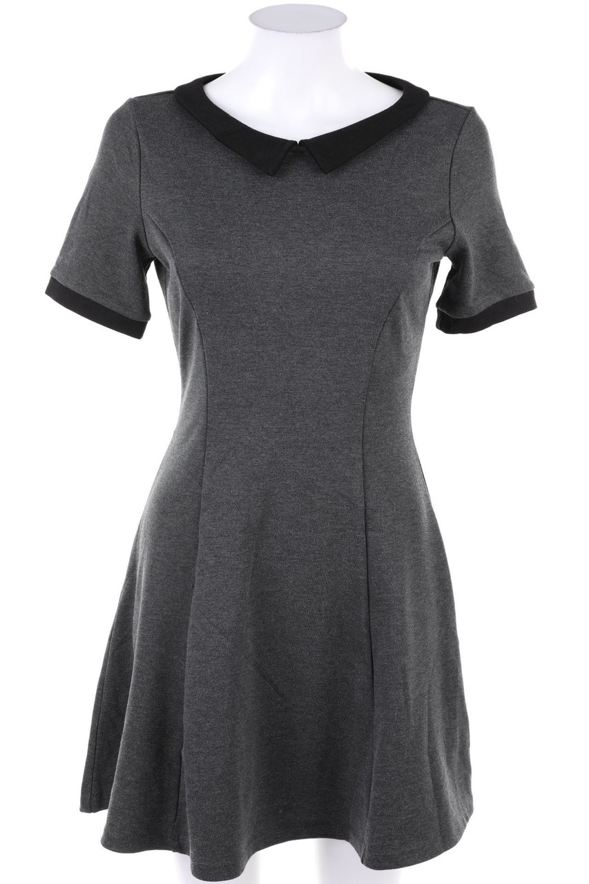 H&M - Streifen-Minikleid mit Kragen - S