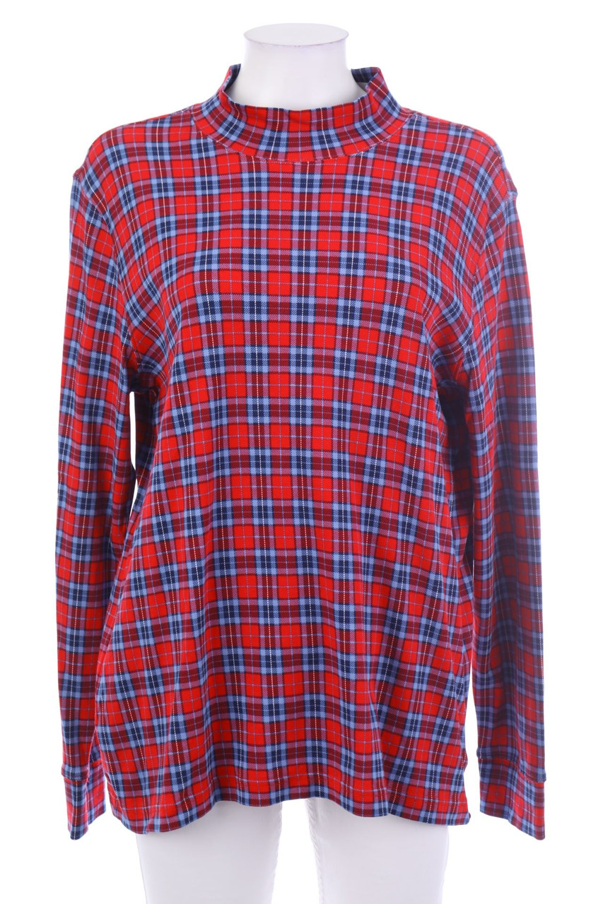 LANDS´END - Karo-Longsleeve-Shirt aus Baumwolle - L