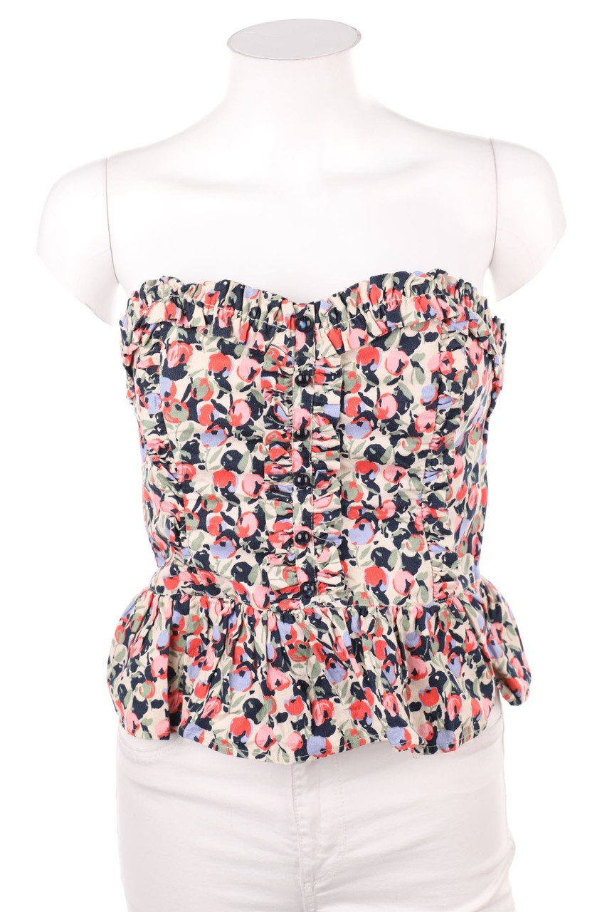 H&M - Bustier-Top aus Baumwolle - M