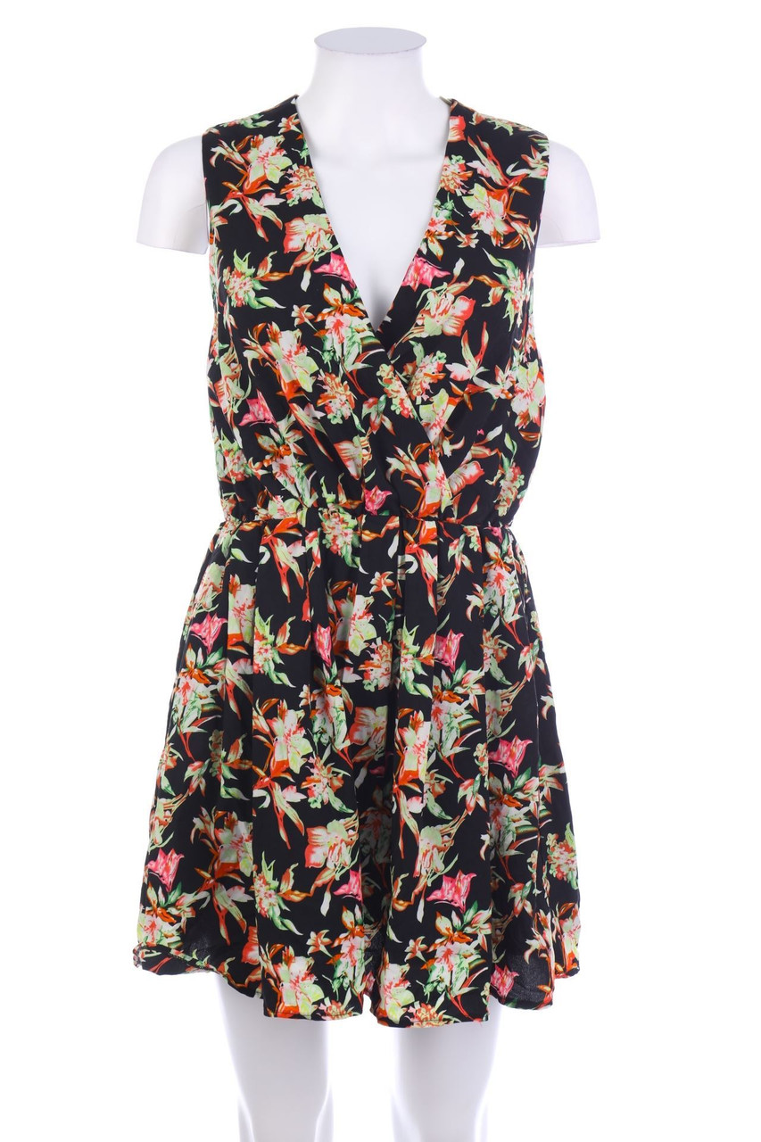 SECONDHAND - Mini Dress with Flower Print - S