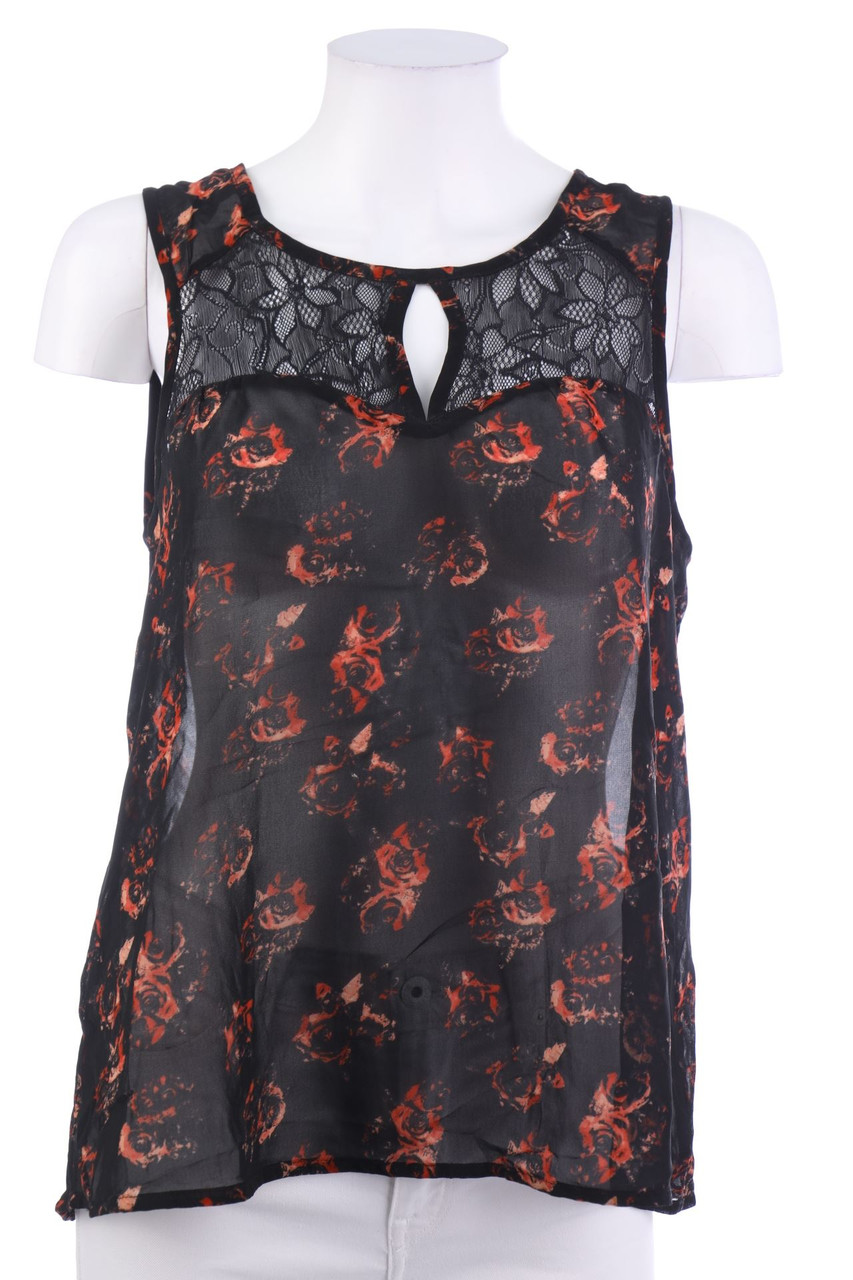 ONLY - Blusentop mit Spitzen-Einsatz - M