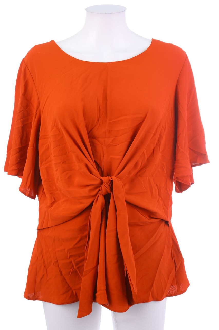 DOROTHY PERKINS - Kurzarm-Bluse zum Knoten - 3XL