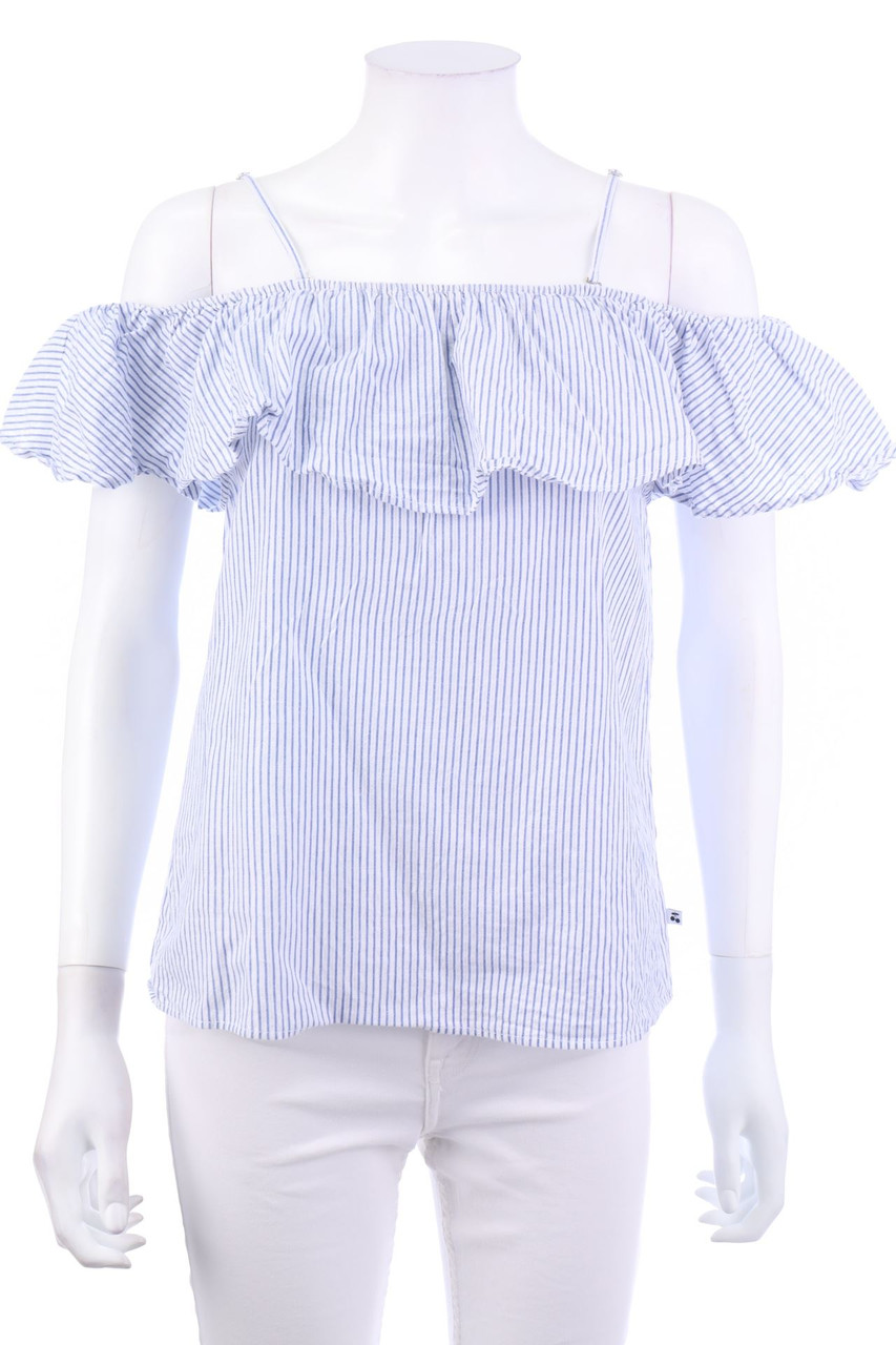 Le temps des Cerises - Baumwoll-Blusentop mit Streifen - S