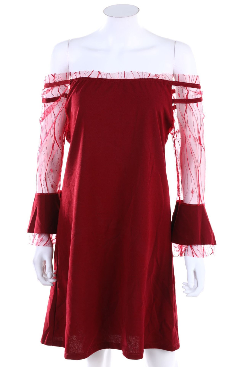 BEAUTY MODA - Carmen-Kleid mit Spitze - M