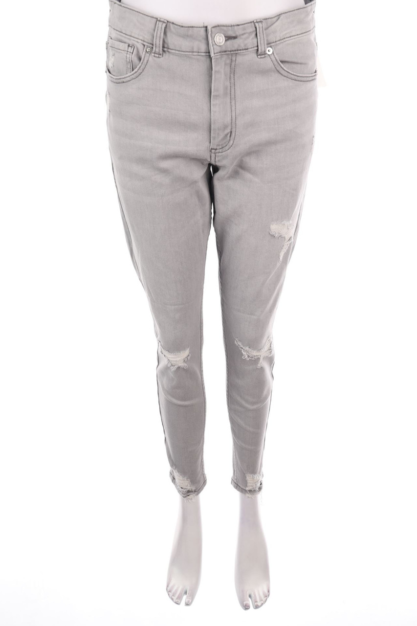 Denim Co. - Distressed Skinny-Jeans - XL