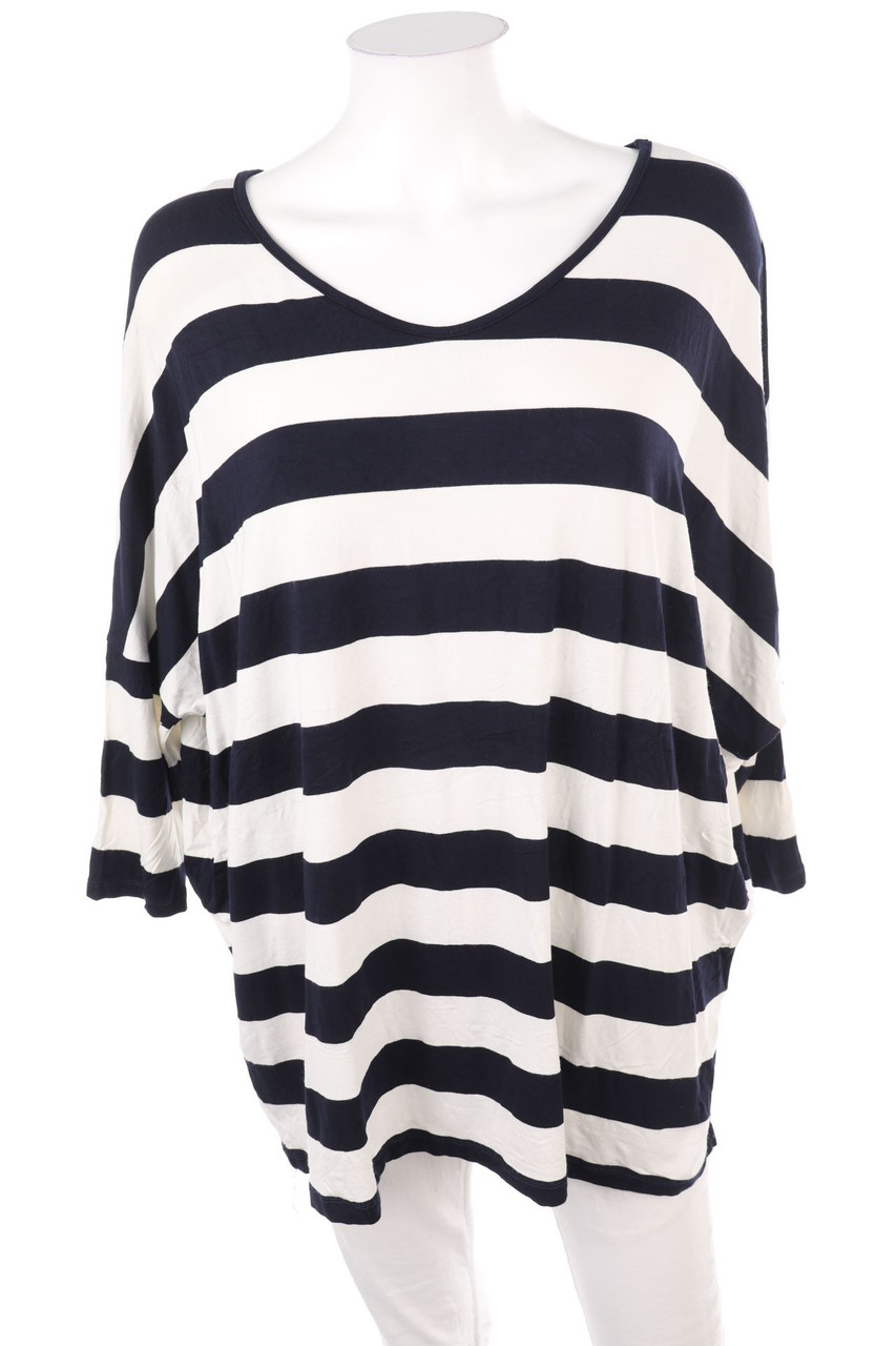 chris - 3/4-Sleeve Shirt with Stripes - XL