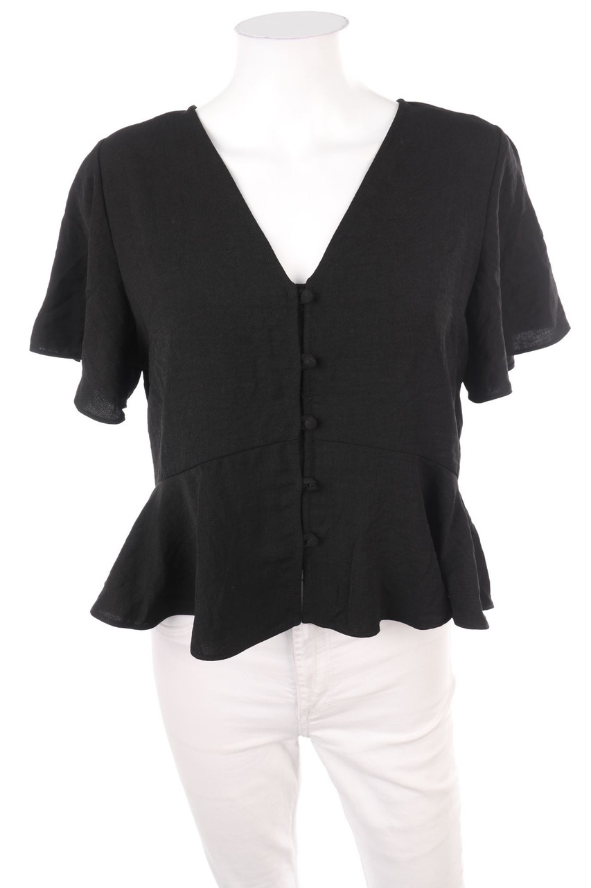 TOPSHOP - Shortsleeve Blouse, Peplum - M