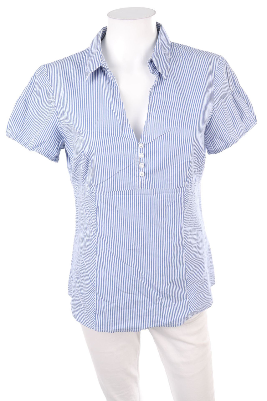 VERO MODA - Streifen-Kurzarm-Bluse - L