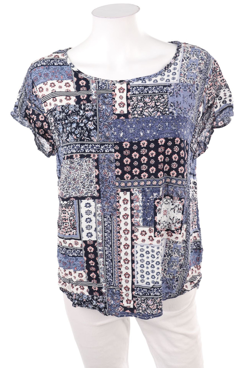 flame - Kurzarm-Shirt aus Viskose - XL